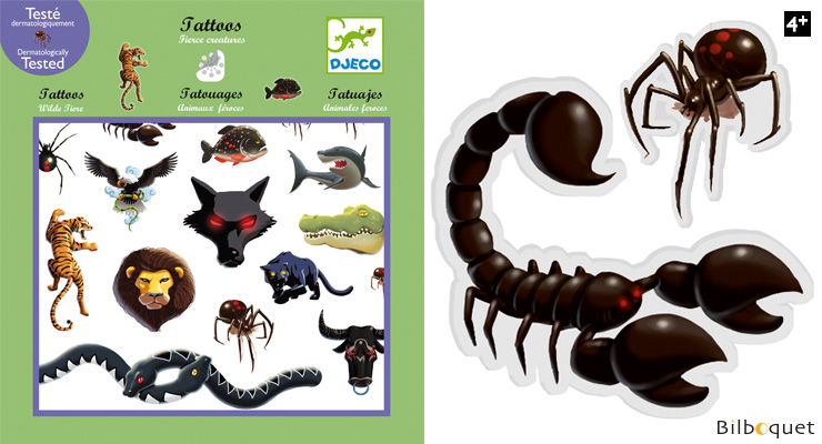 tatouages djeco animaux