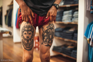 tattoo cuisse homme
