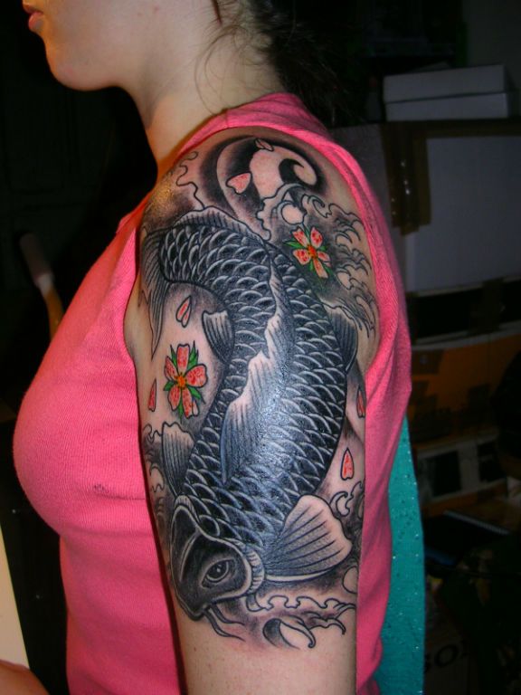 tattoo japonais koi