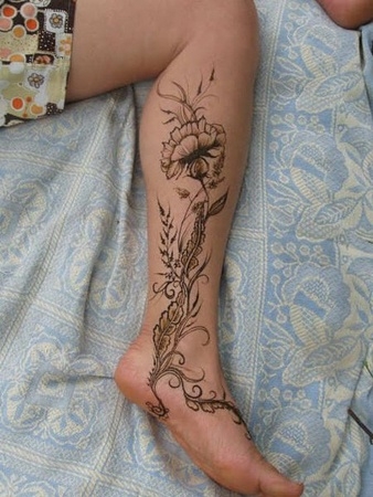 tattoo mollet femme