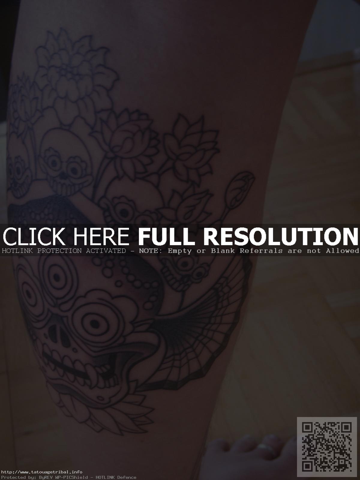 tattoo mollet femme
