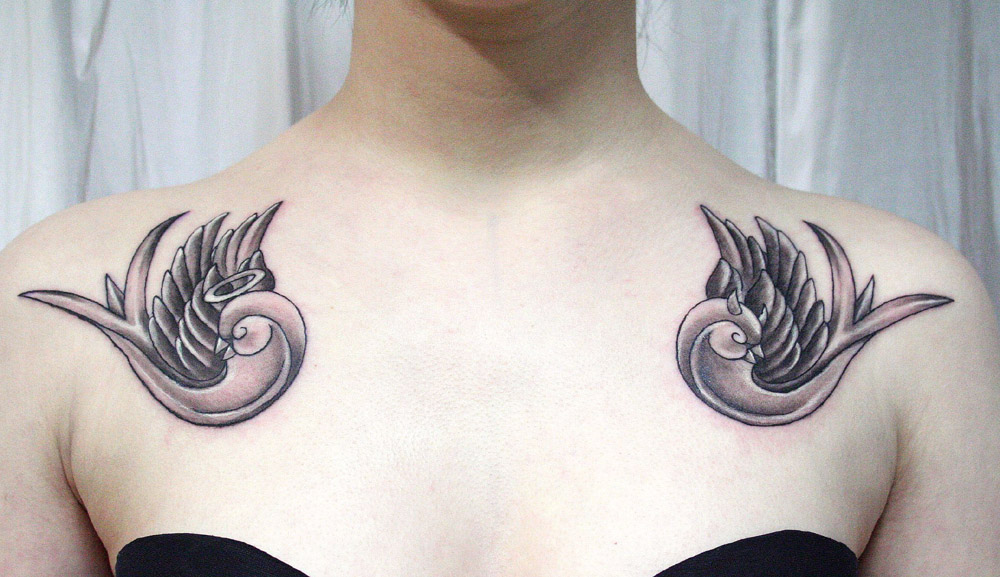 tattoo oiseau inseparable