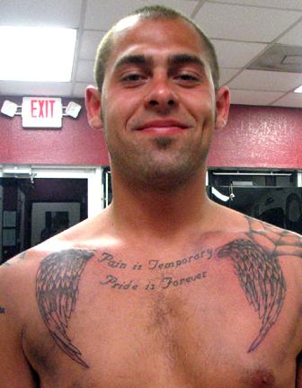 tattoo on pectoral pain