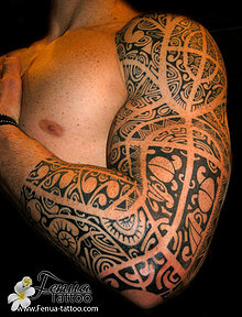 tattoo polynésiens bras