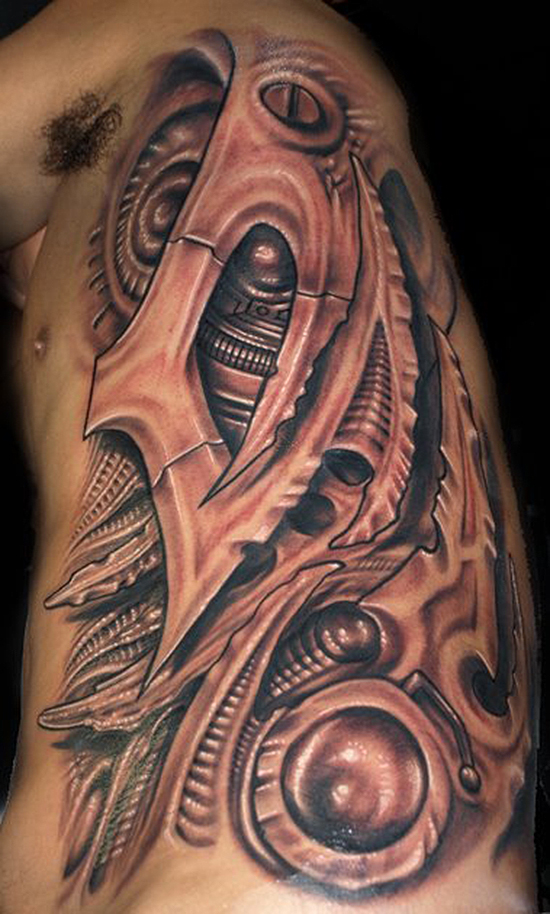 tattoo tribal biomécanique